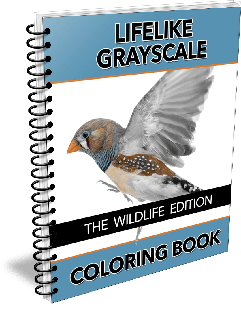 The Lifelike Wildlife Grayscale Coloring Book
